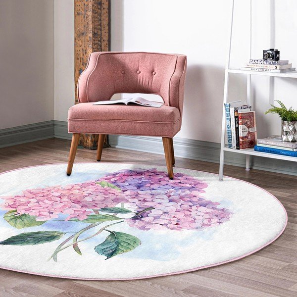 Okrągły dywan odpowiedni do prania i robotów sprzątających ø 100 cm Comfort – Mila Home-image-3