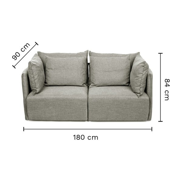 Kremowa sofa 190 cm Dune – TemaHome-image-4