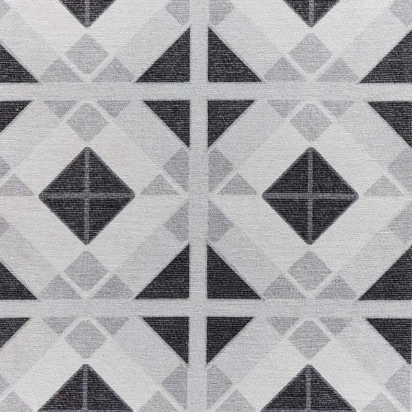 Jasnoszaro-ciemnoszary chodnik odpowiedni do prania 76x230 cm Victoria Light – Think Rugs-image-2