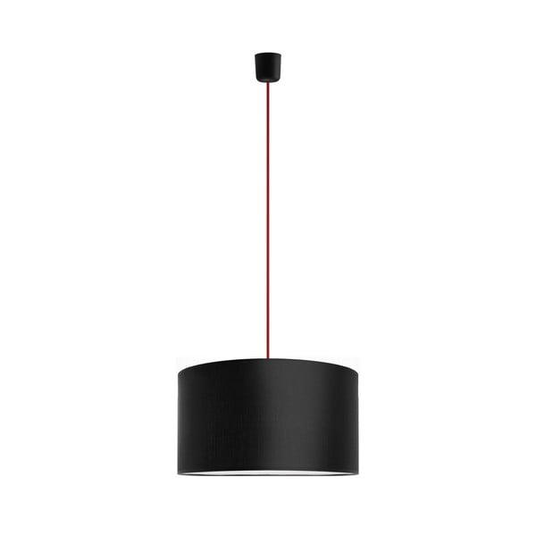 Lampa wisząca Tres 40 cm, czerwona/czarna