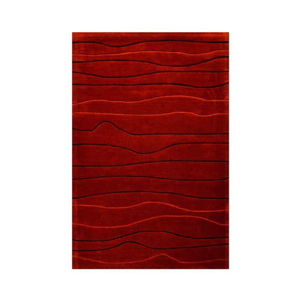 Dywan ręcznie tkany Tufting, 120x180 cm, czerwony