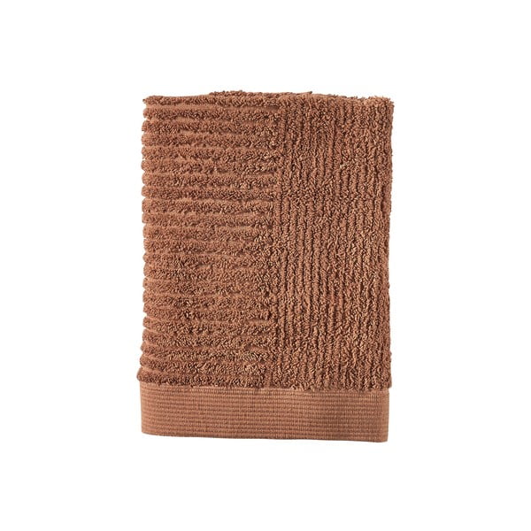 Pomarańczowobrązowy bawełniany ręcznik 50x70 cm Terracotta – Zone