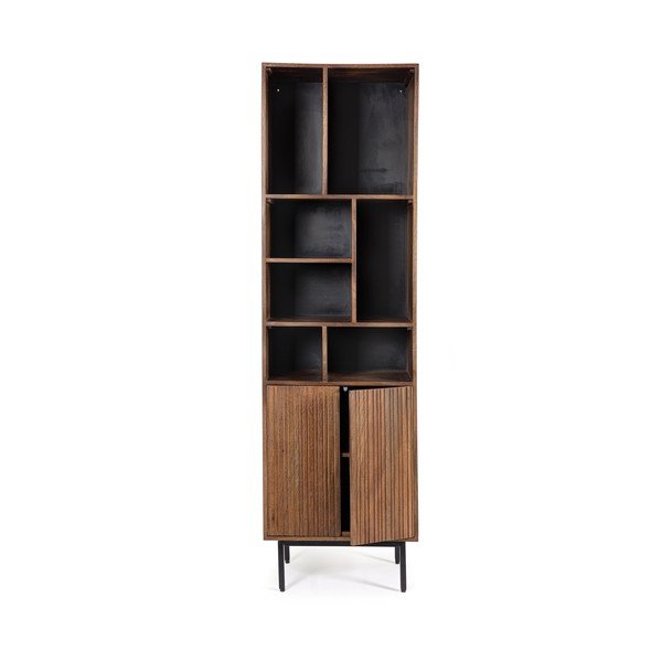Szafka z litego drewna mango w naturalnym kolorze 55x190x40 cm Tadita – Bizzotto-image-4