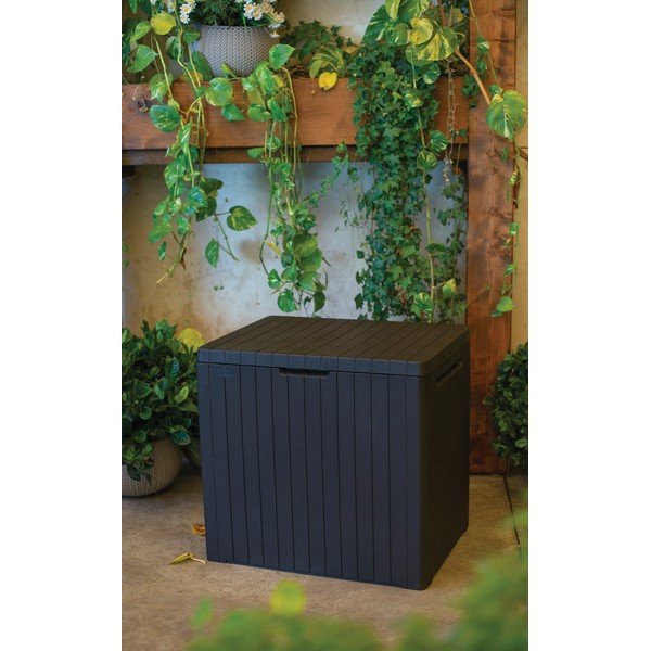 Szara skrzynia ogrodowa City – Keter-image-1