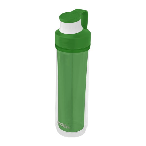 Zielony butelka na wodę z podwójną ścianką Aladdin Active, 500 ml