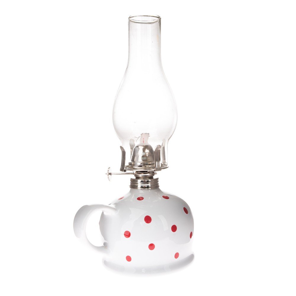 Ceramiczna lampa naftowa (wysokość 28 cm) – Dakls