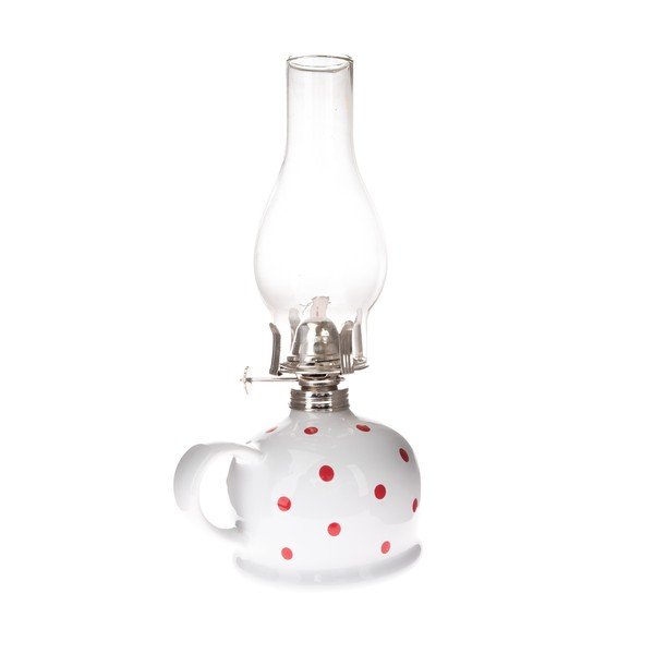 Ceramiczna lampa naftowa (wysokość 28 cm) – Dakls