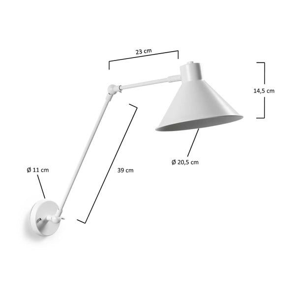 Biały kinkiet Dione – Kave Home-image-3