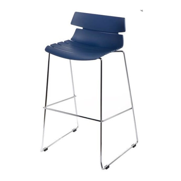 Krzesło barowe D2 Techno, niebieskie