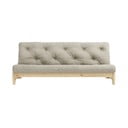 Sofa rozkładana z lnianym pokryciem Karup Design Fresh Natural/Linen