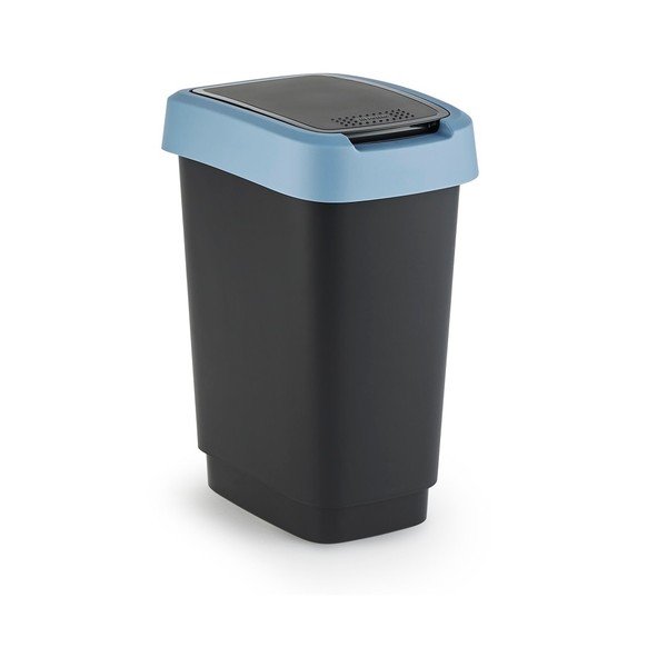 Kosz na śmieci z tworzywa sztucznego z recyklingu 10 L Twist − Rotho-image-2