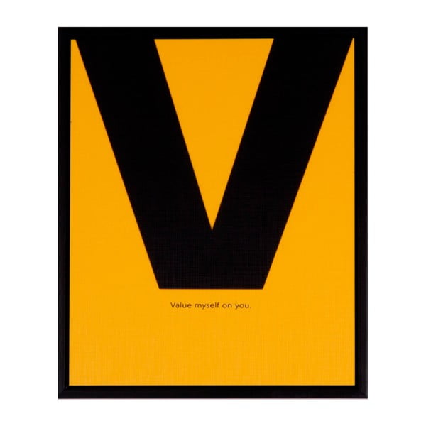 Obraz sømcasa Yellow V, 25x30 cm