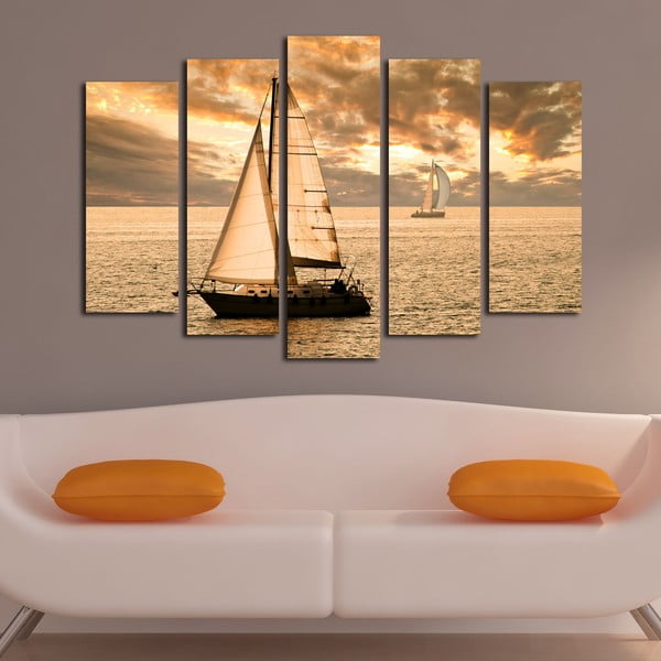 Obraz wieloczęściowy Boat, 105x70 cm-image-1