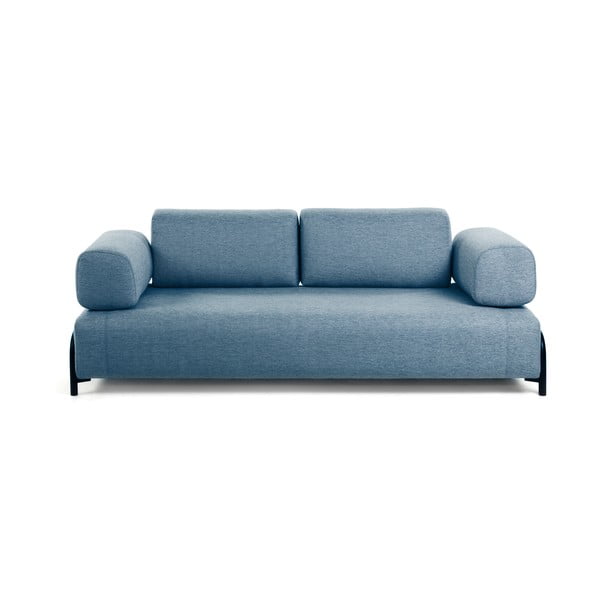 Niebieska sofa z podłokietnikami Kave Home Compo