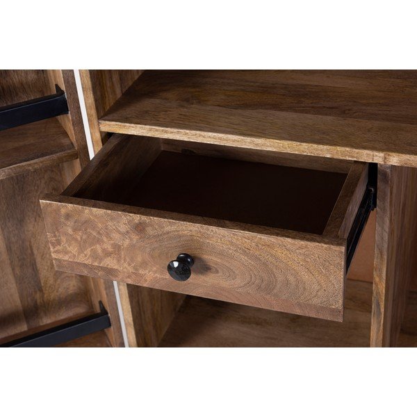 Szafka na wino z litego drewna mango liczba butelek 12, 74x122x46 cm Bombay – Interia Home & Living-image-1