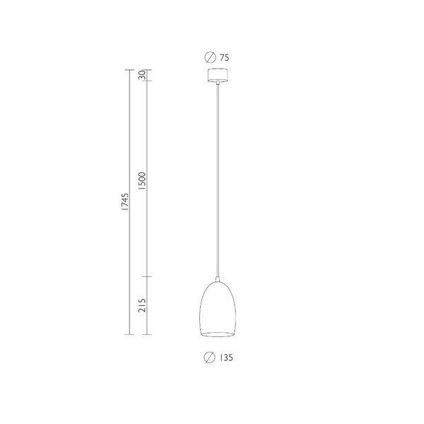 Niebieska lampa wisząca Sotto Luce Ume-image-1