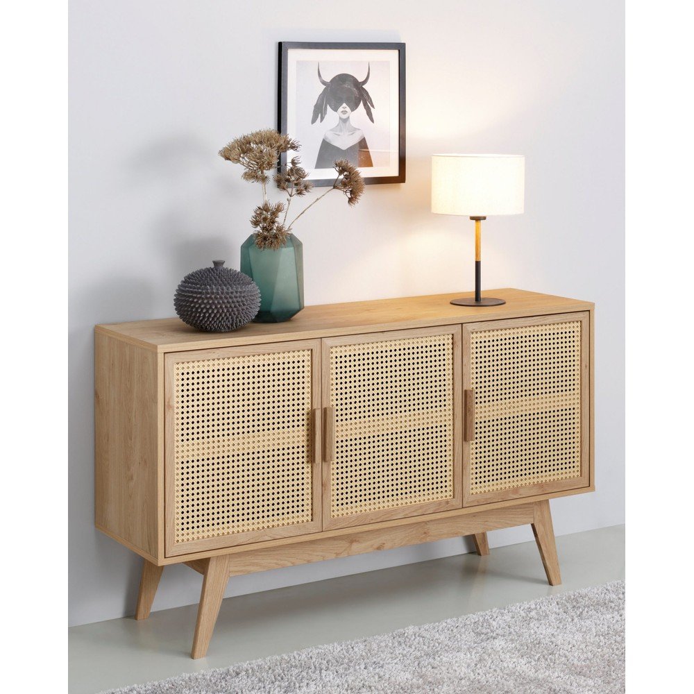 Niska komoda w dekorze dębu w naturalnym kolorze 128x75 cm Bridget – Støraa (zdjęcie 4)