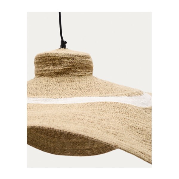 Lampa wisząca z kloszem z trawy morskiej ø 90 cm Albenya – Kave Home-image-2