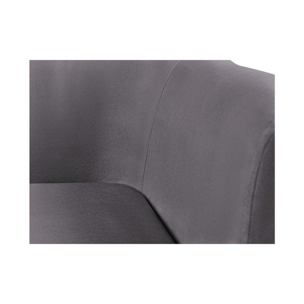 Grafitowa aksamitna sofa Kooko Home Glam, 125 cm-image-3