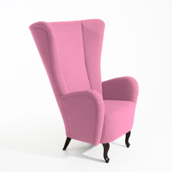 Różowy fotel Max Winzer Aurora
