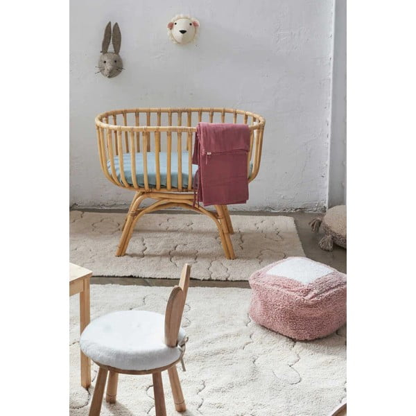 Kremowy bawełniany dywan dziecięcy tkany ręcznie odpowiedni do prania 120x160 cm Clouds – Lorena Canals-image-1