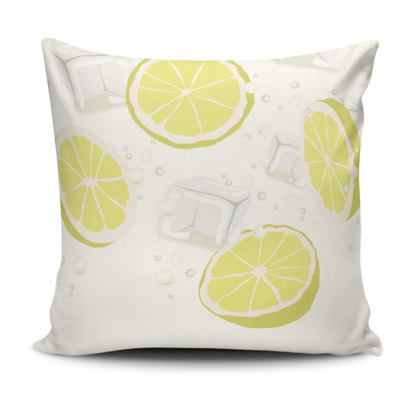Poduszka z domieszką bawełny Cushion Love Lemons, 45x45 cm
