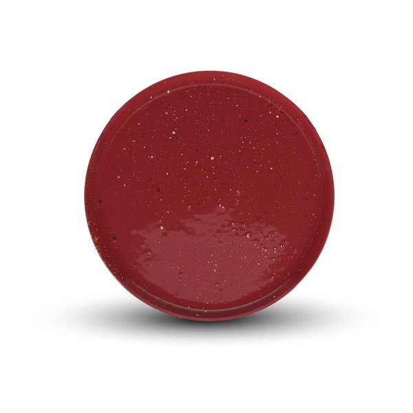 Bordowy porcelanowy talerz ø 25 cm Fika – ONA