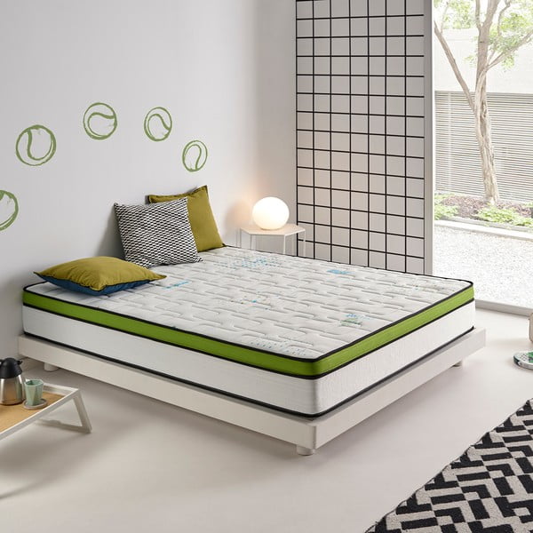 Twardy/średnio twardy piankowy materac dwustronny 90x200 cm Sport Energy Pro – Moonia-image-2