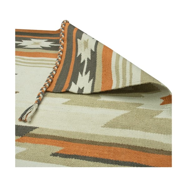 Dwustronny zewnętrzny dywan z tworzywa z recyklingu Green Decore Aztec, 120x180 cm-image-4