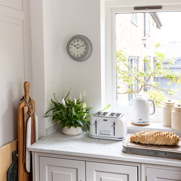 Zegar ścienny Kitchen Craft Living Nostalgia Grey, ⌀ 25,5 cm-image-1