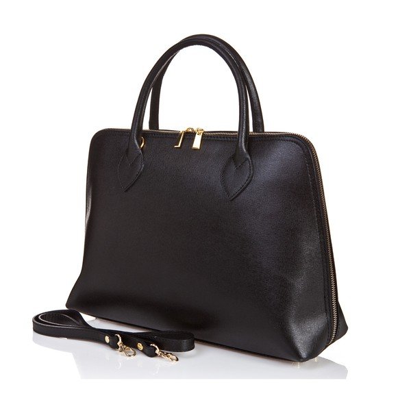 Czarna skórzana torebka Massimo Castelli Liana-image-2