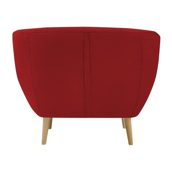 Czerwony aksamitny fotel Mazzini Sofas Sardaigne-image-4