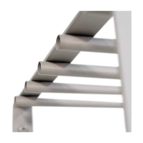 Szarobrązowy metalowy wieszak ścienny z półką 100 cm Rex – Spinder Design-image-4