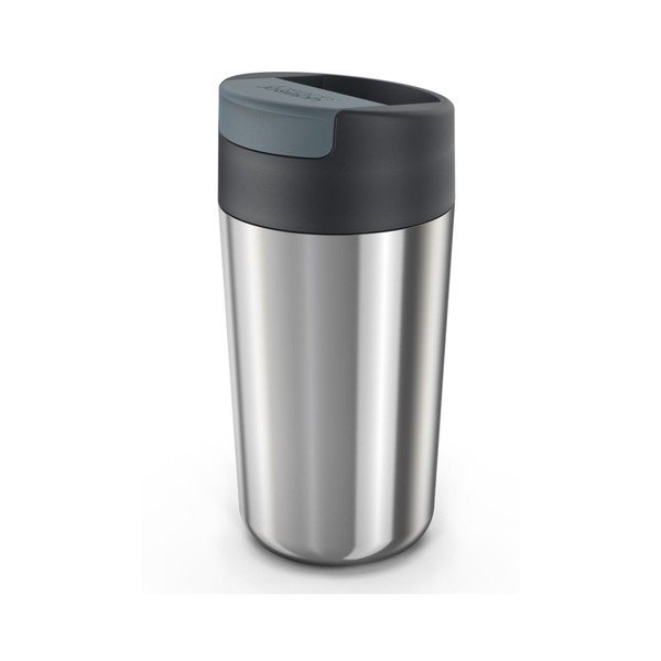 Kubek podróżny w granatowo-srebrnym kolorze 450 ml Sipp – Joseph Joseph