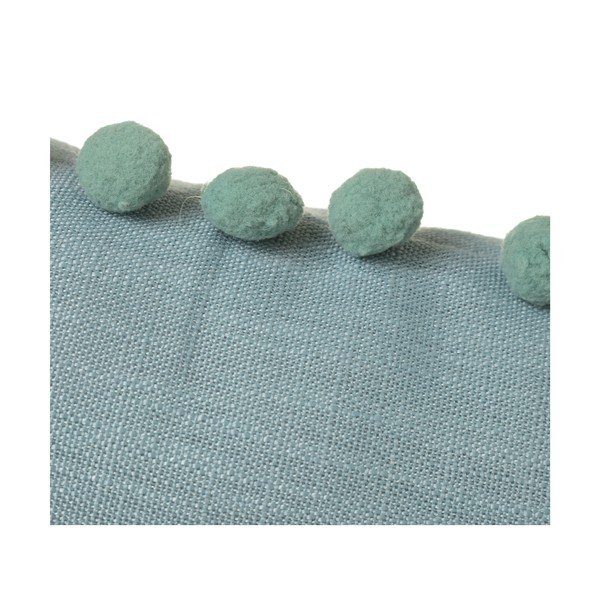 Zielona poduszka Casa Selección Pompon, 50x30 cm-image-1