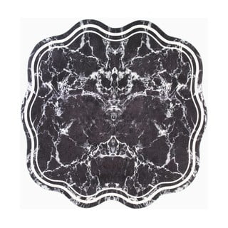Czarny okrągły dywan ø 100 cm – Vitaus