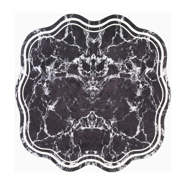 Czarny okrągły dywan ø 160 cm – Vitaus