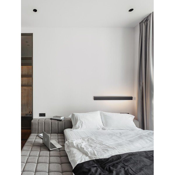 Aluminiowy kinkiet LED w kolorze matowej czerni Colby – Nova Luce-image-2