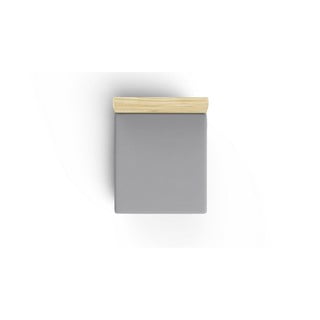 Szare bawełniane prześcieradło z gumką 160x200 cm – Mijolnir
