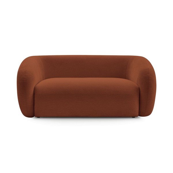 Pomarańczowa sofa z tkaniny szenilowej 160 cm Celine – Bobochic Paris