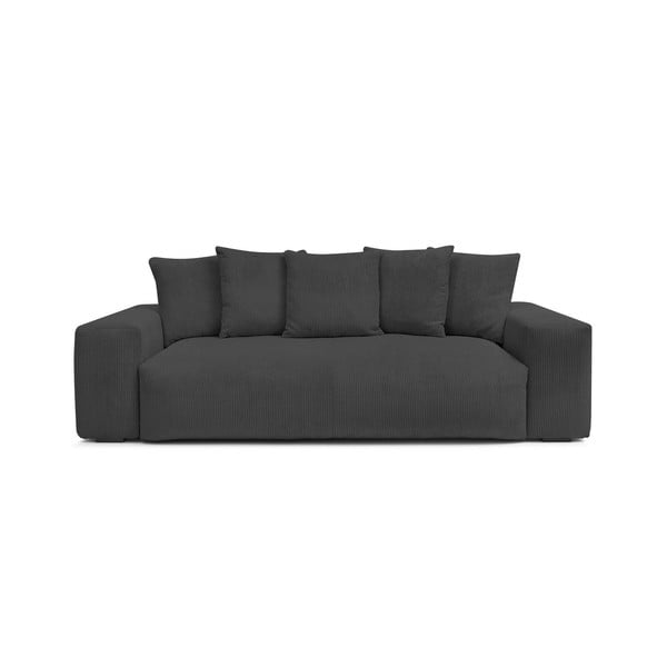 Szara sztruksowa sofa 280 cm Voltaire – Bobochic Paris