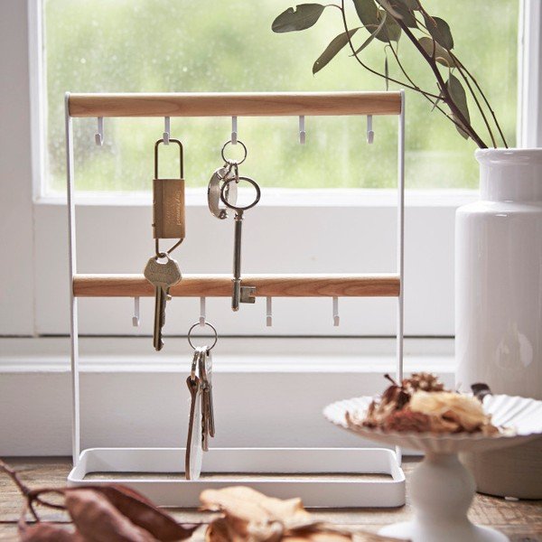 Biały wieszak na klucze YAMAZAKI Tosca-image-1