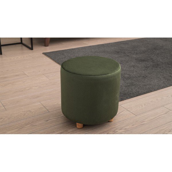 Ciemnozielony puf Begon – Balcab Home-image-1