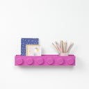 Dziecięca różowa półka ścienna LEGO® Sleek