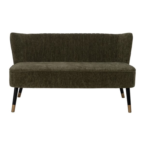 Zielona sofa  z tkaniny szenilowej 134 cm Glam – Ixia