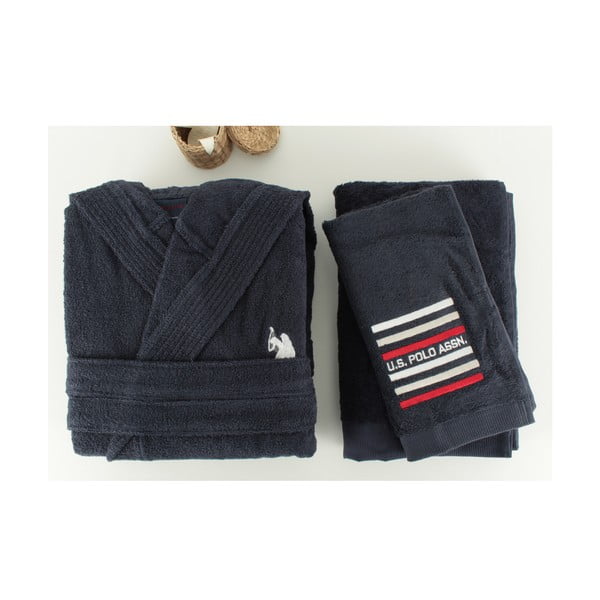 Zestaw męskiego szlafroka i 2 ręczników U.S. Polo Assn. Lutsen, M