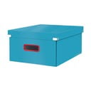 Niebieski kartonowy pojemnik z pokrywką 48x37x20 cm Click&Store – Leitz