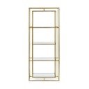 Stalowy regał w kolorze złota 68x172,5x28 cm Elenor – Bizzotto
