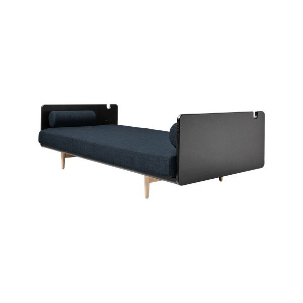 Sofa rozkładana Karup Deva Black/Raw Oak/Deep Blue-image-4