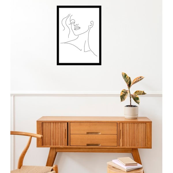 Plakat 29x41 cm Minimal Woman Face Line Art – Veronika Boulová-image-1